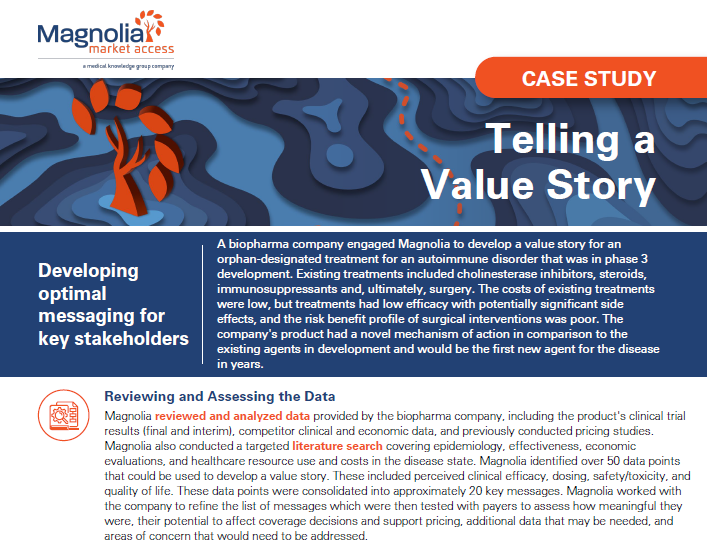Telling a Value Story