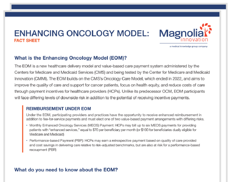 Enhancing Oncology Model (EOM) Fact Sheet