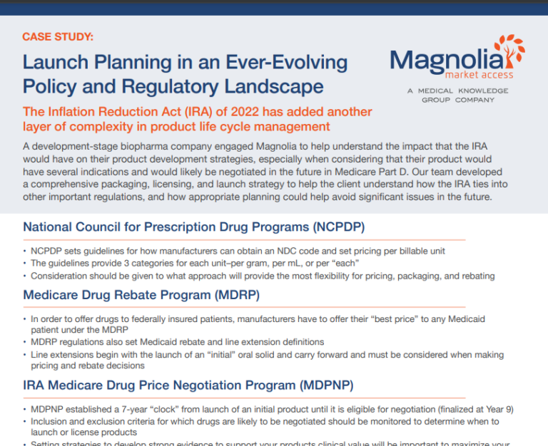 screenshot of Launch planning in an ever-evolving policy and regulatory landscape pdf